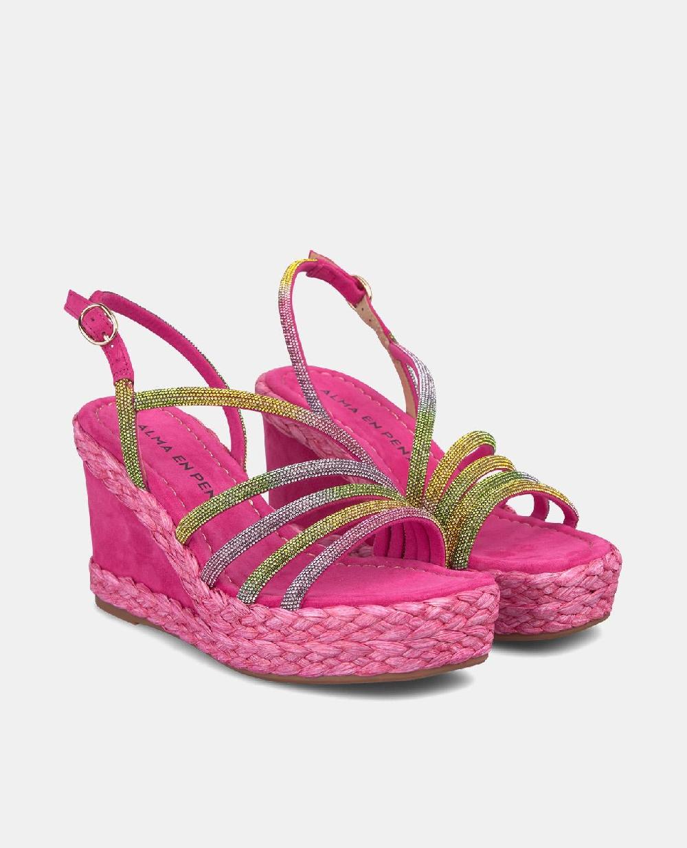 Alma en pena CUÑA TIRAS CON PEDRERÍA Outlet online