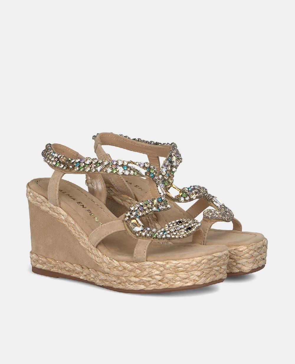 Alma en pena SANDALIA CUÑA CON SERPIENTE En oferta