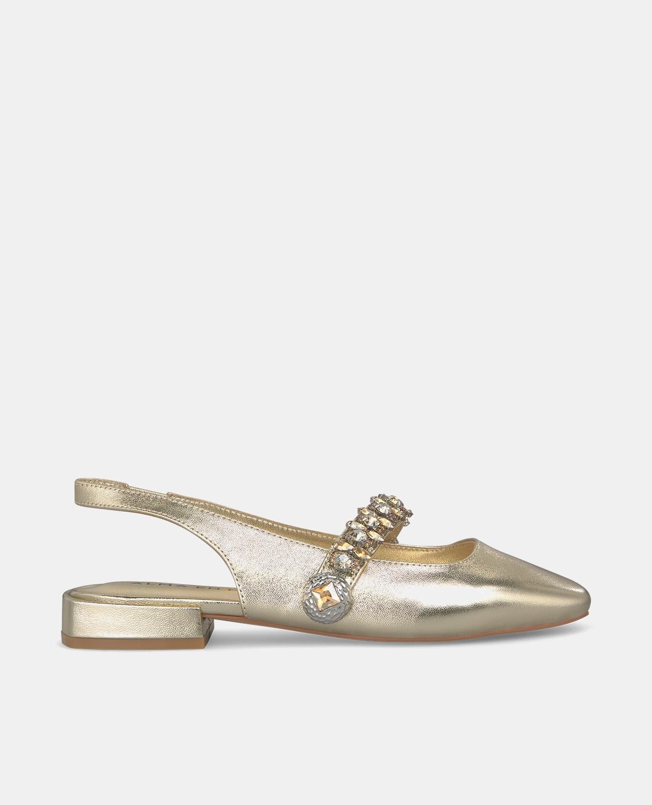 Alma en pena ZAPATO PLANO DETALLE PEDRERÍA