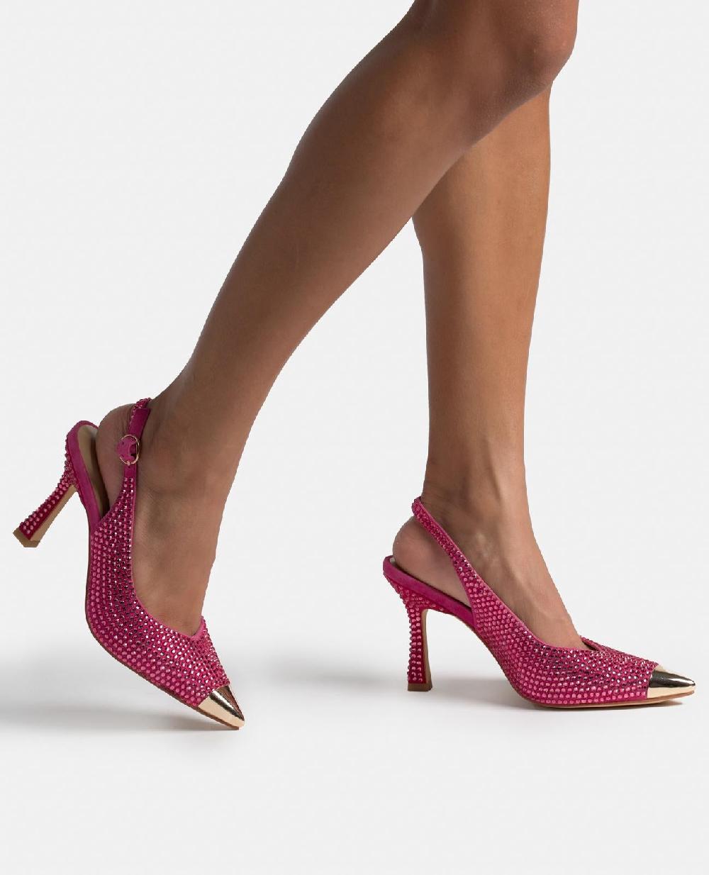 Alma en pena ZAPATO TACÓN PUNTERA METALIZADA Rebajas baratas