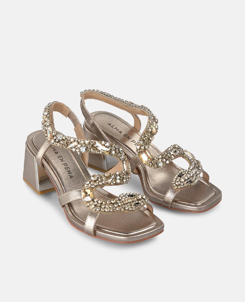 Alma en pena SANDALIA SERPIENTE TACÓN Rebajas online