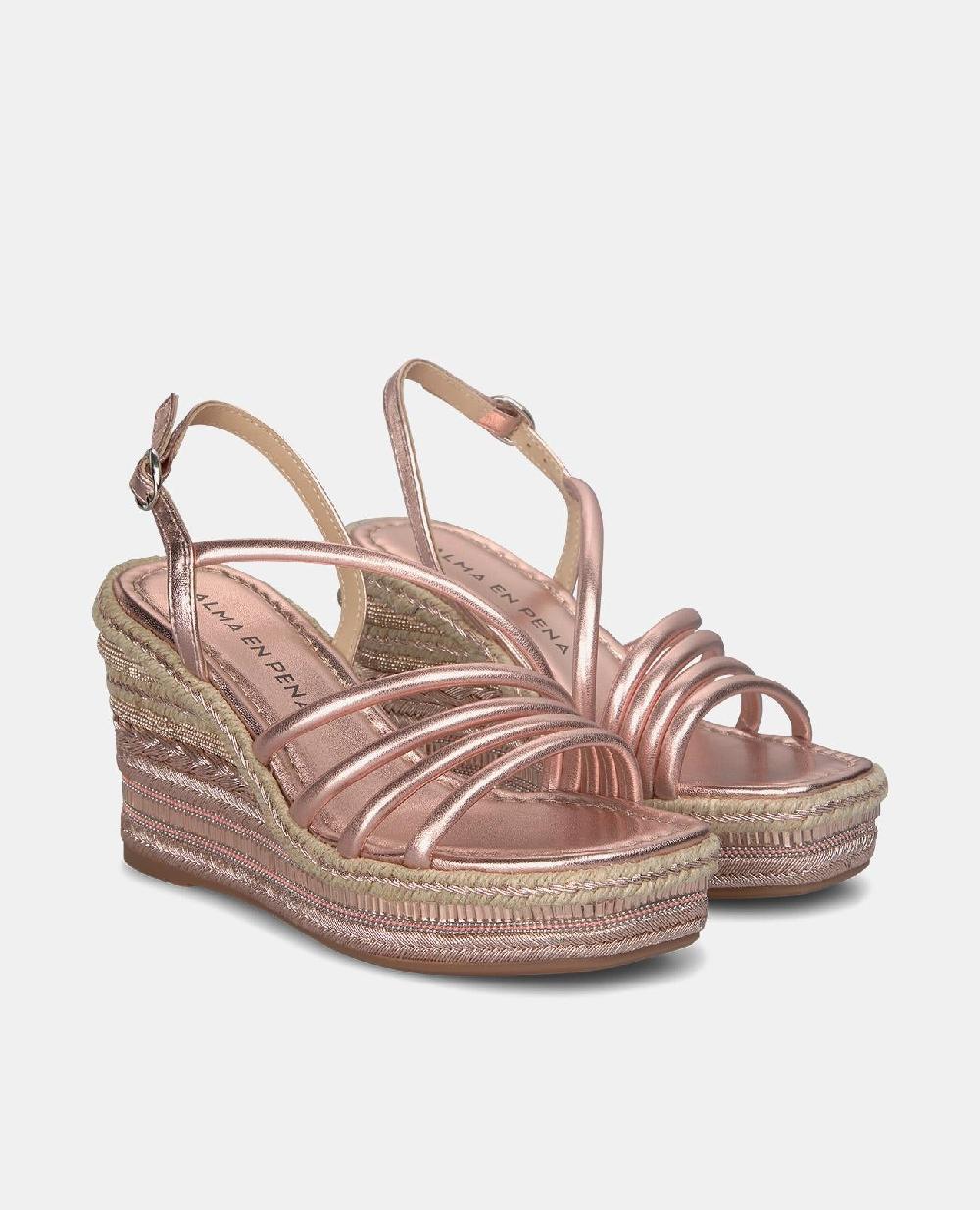 Alma en pena CUÑA TIRAS CON DETALLES Rebajas top