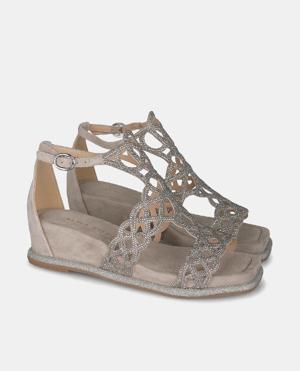 Alma en pena SANDALIA CON DETALLES PEDRERÍA Mejor oferta