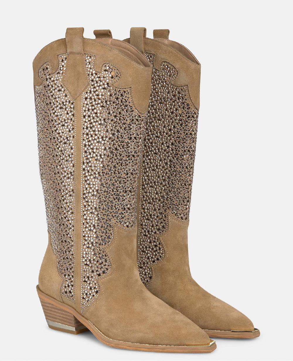 Alma en pena BOTA CALADO CON PEDRERÍA Precios de Black Friday