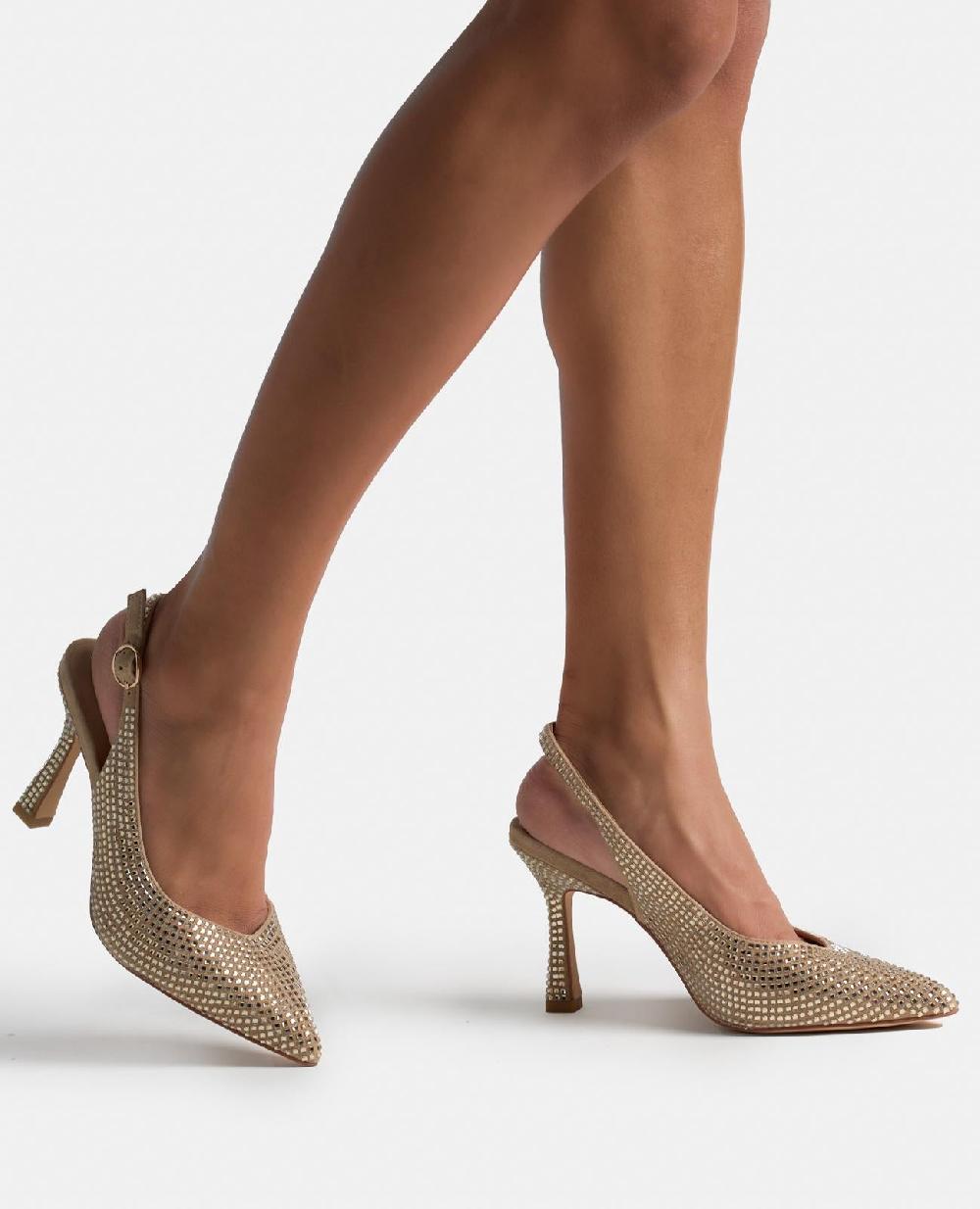 Alma en pena ZAPATO CUBIERTO CON PEDRERÍA Oferta especial de fábrica