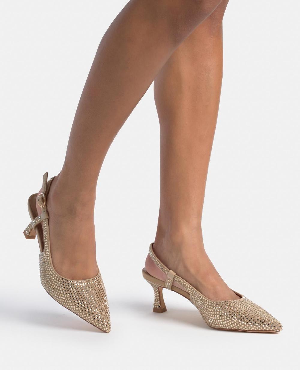 Alma en pena ZAPATO KITTEN CON PEDRERÍA Liquidación