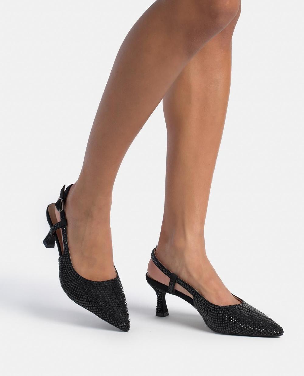 Alma en pena ZAPATO KITTEN CON PEDRERÍA Envío internacional gratuito