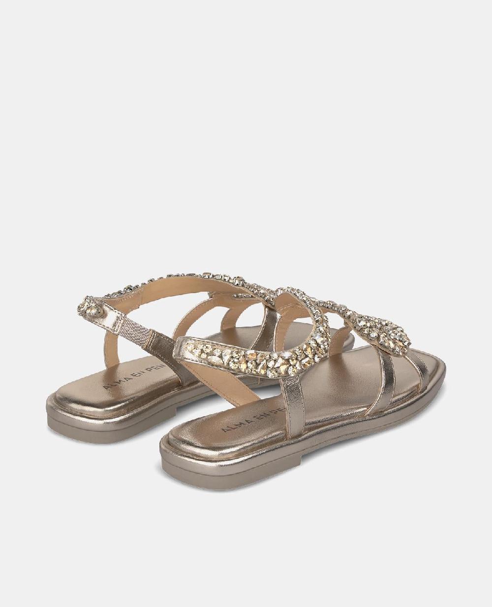 Alma en pena SANDALIA SERPIENTE PUNTERA CUADRADA En oferta