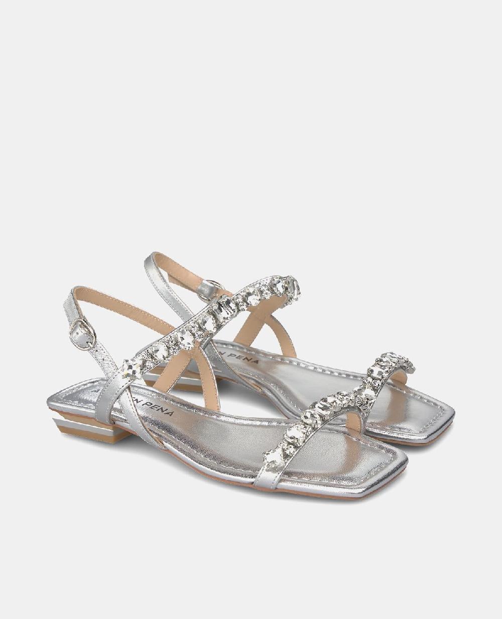 Alma en pena SANDALIA PLANA TIRAS PEDRERÍA Gran oferta