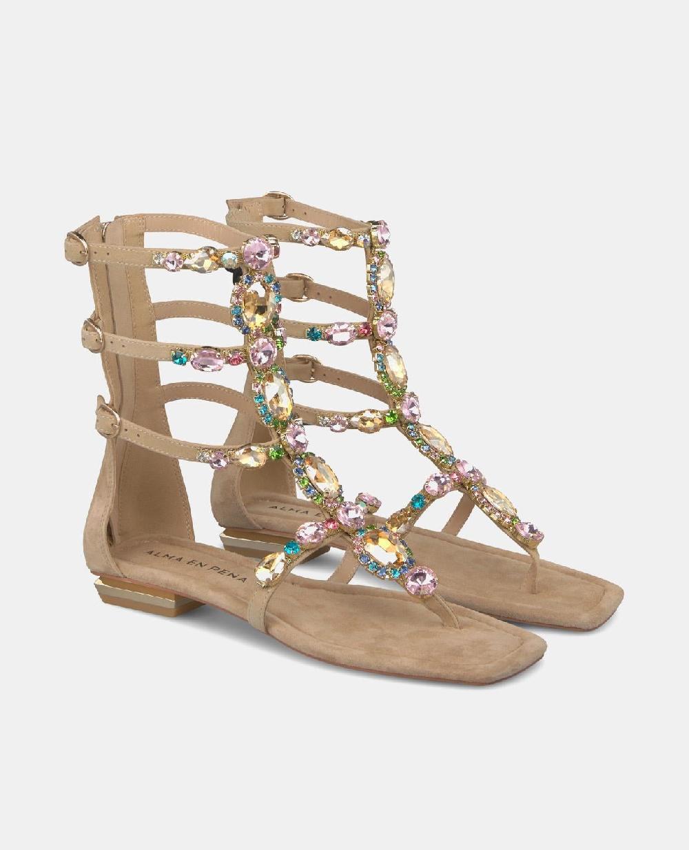 Alma en pena SANDALIA PLANA ESTILO GRIEGA COMPRAR AHORA