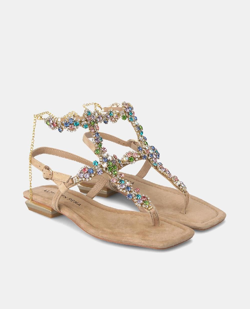 Alma en pena SANDALIA PLANA PULSERA TOBILLO Promoción por tiempo limitado