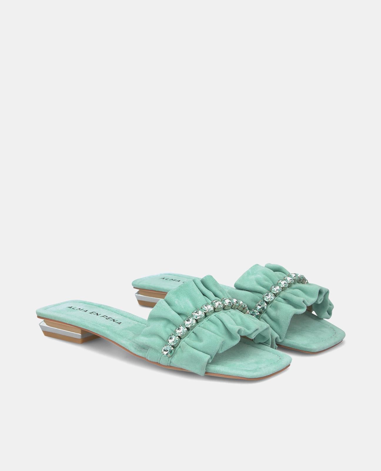 Alma en pena SANDALIA PLANA VOLANTES En oferta