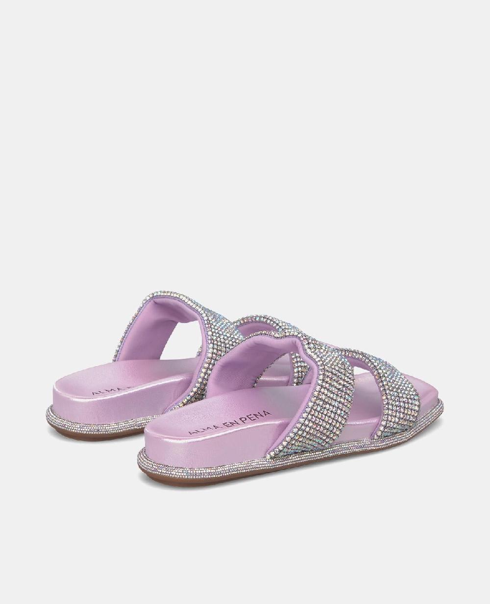 Alma en pena SANDALIA PLANA TIRAS STRASS Precio ultrabajo