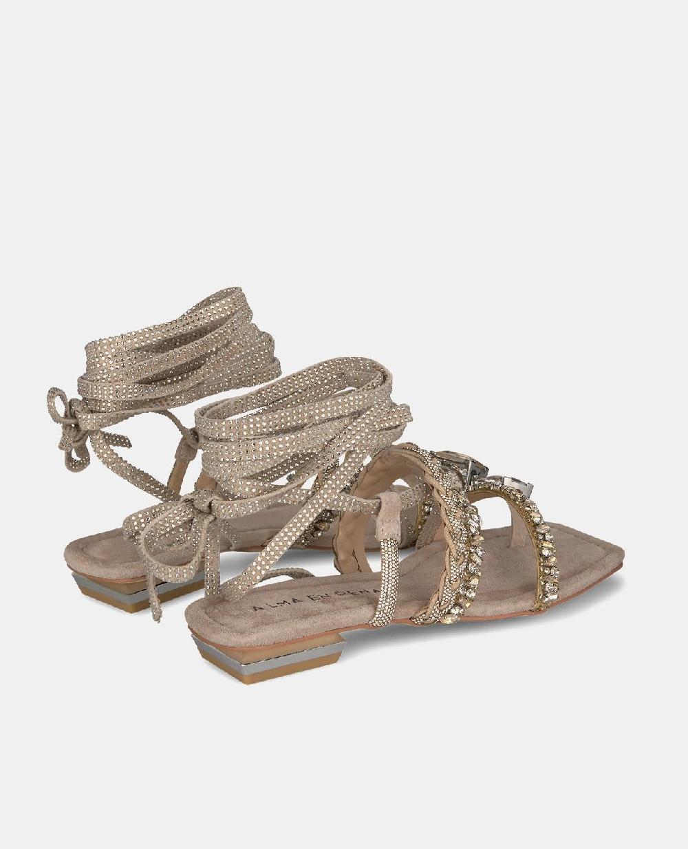 Alma en pena SANDALIA PLANA TIRAS ANUDADAS Outlet online