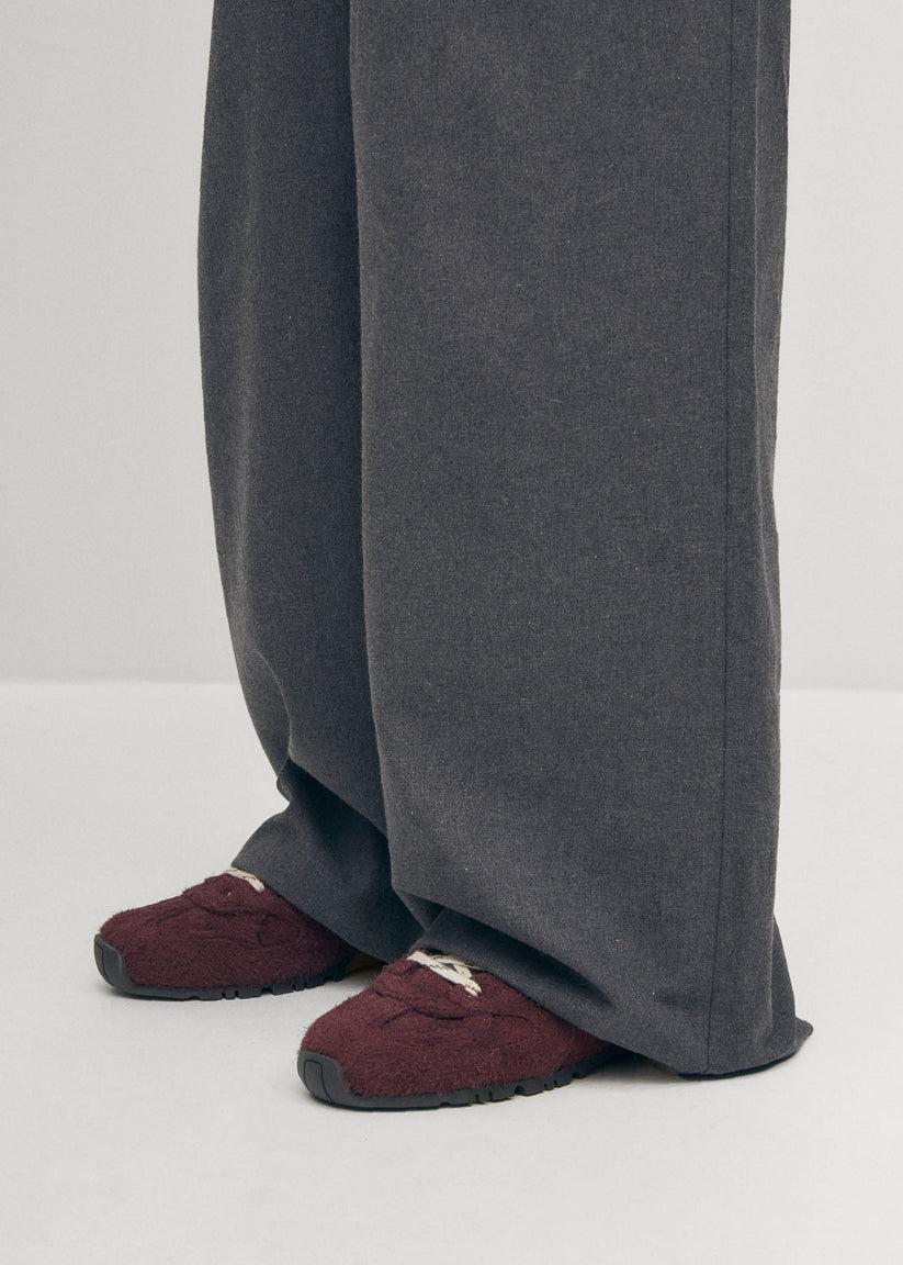 Alohas Tb.56 Suede Fuzzy Zapatillas de Cuero Burdeos Ofertas