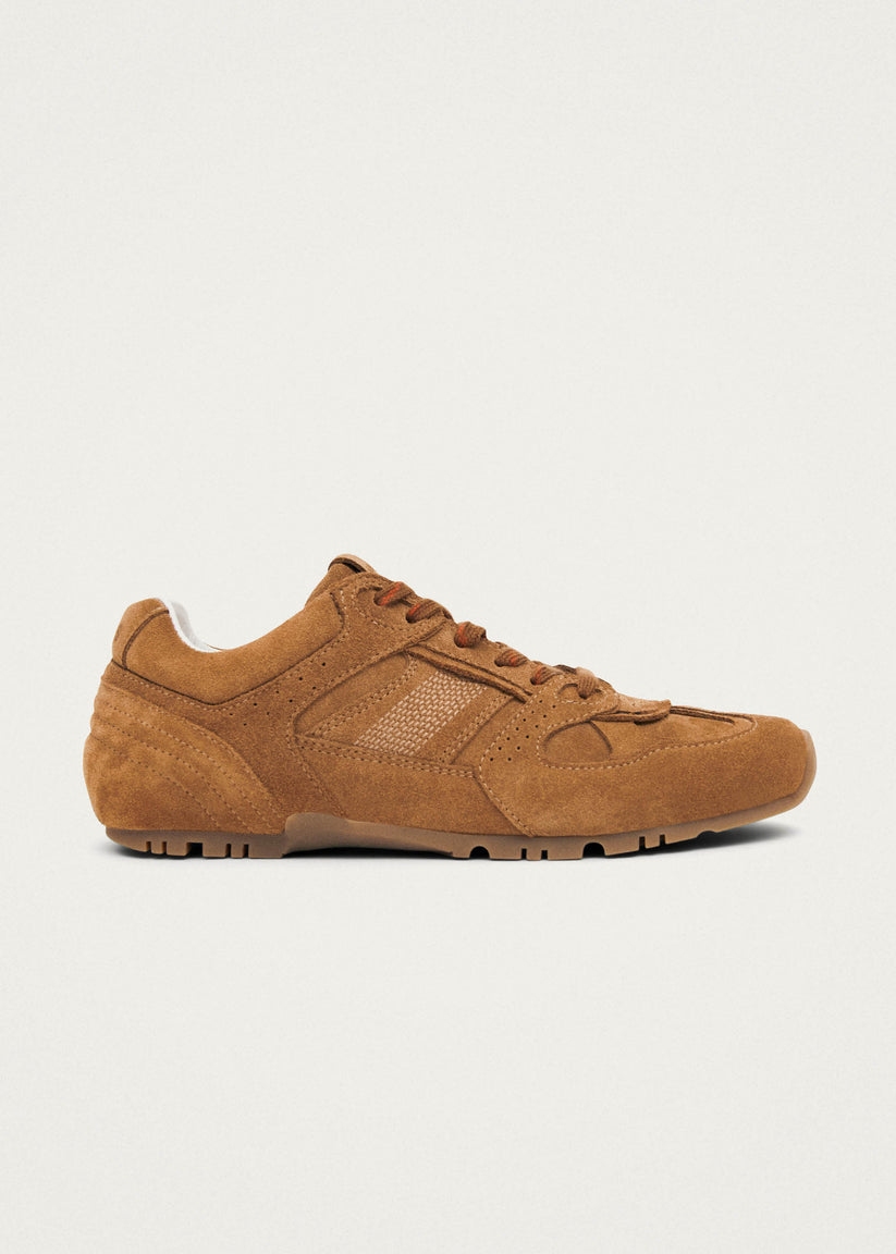 Alohas Tb.56 Suede Zapatillas de Cuero Color Camel