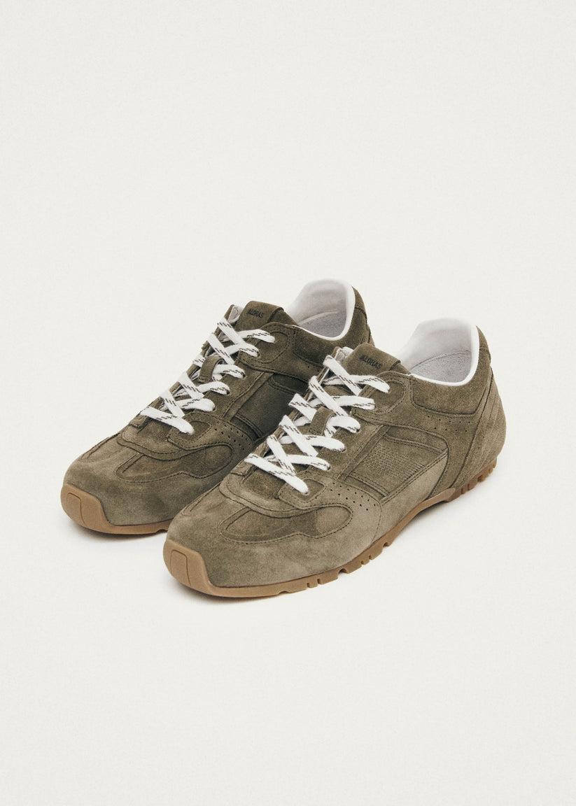 Alohas Tb.56 Suede Zapatillas de Cuero Verde Caqui Ventas relámpago