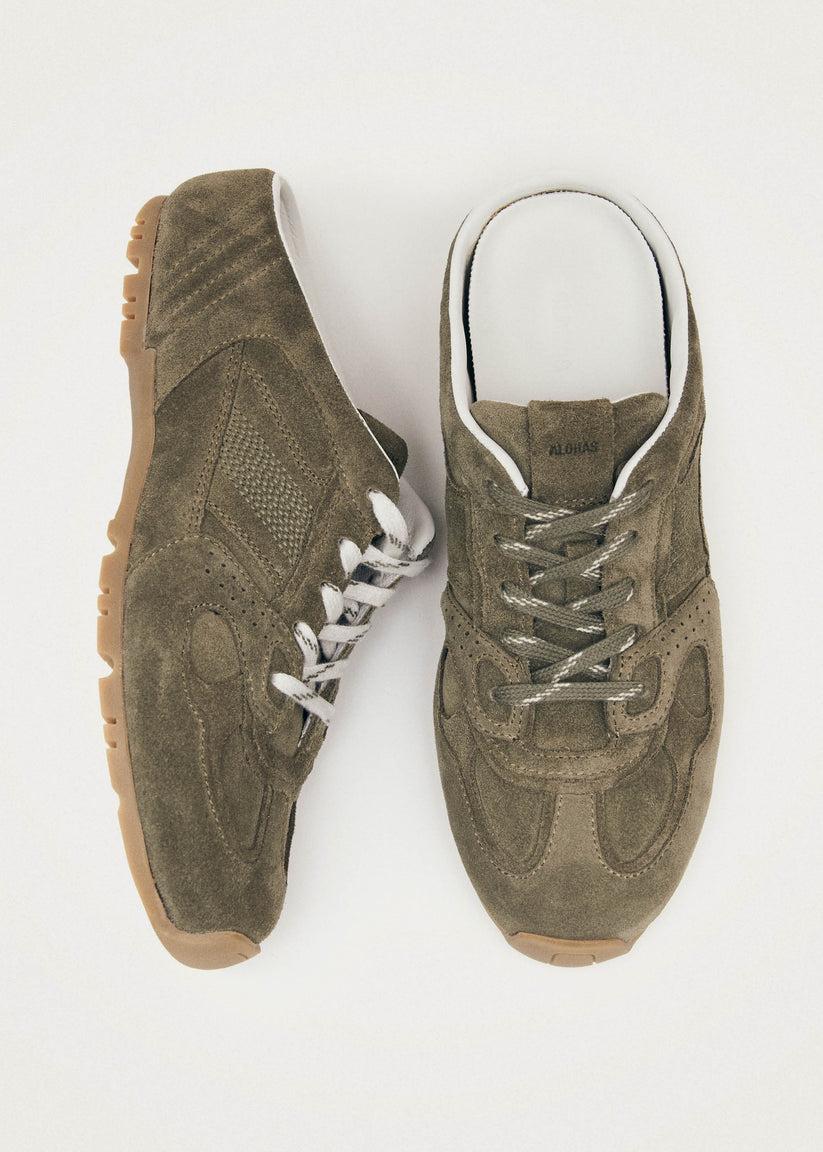 Alohas Tb.56 Mule Zapatillas de Cuero Color Caqui Precios de Black Friday
