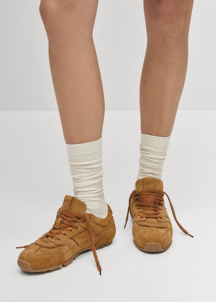 Alohas Tb.56 Suede Zapatillas de Cuero Color Camel Descuento por venta flash