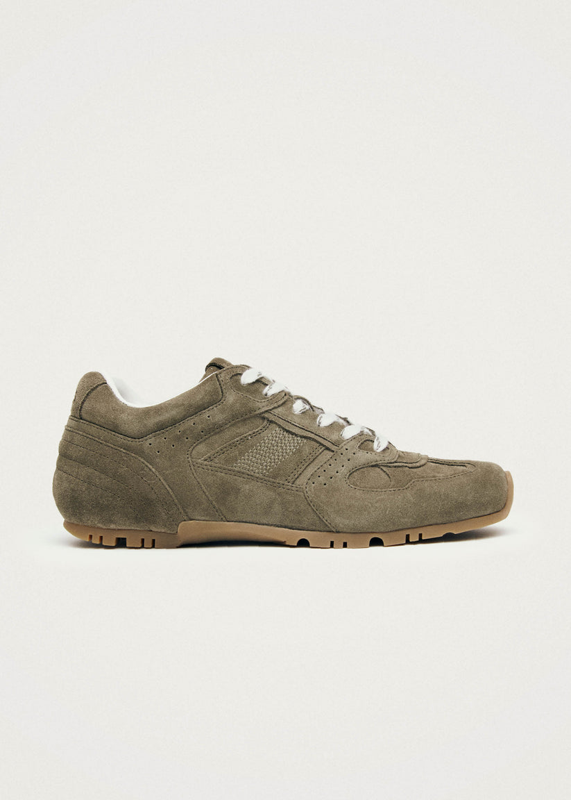 Alohas Tb.56 Suede Zapatillas de Cuero Verde Caqui