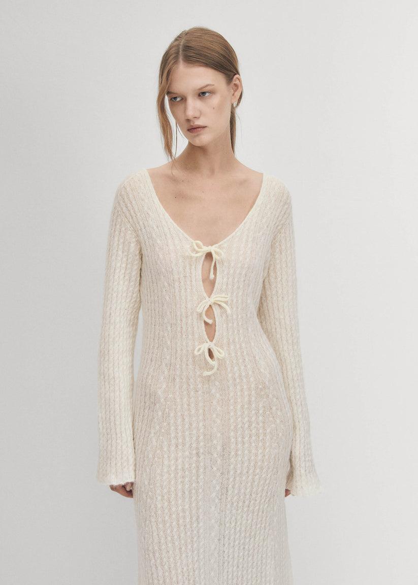 Alohas Triza Vestido Color Crema En línea