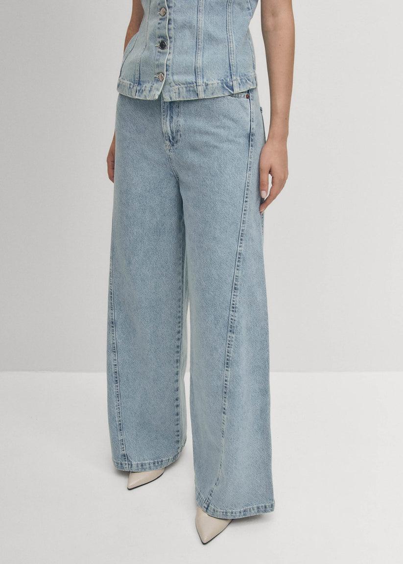 Alohas Magda Vaqueros Azules de Tiro Bajo Outlet online