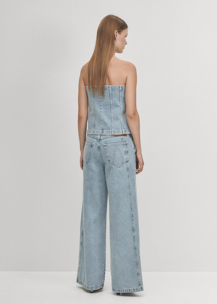 Alohas Magda Vaqueros Azules de Tiro Bajo Outlet online