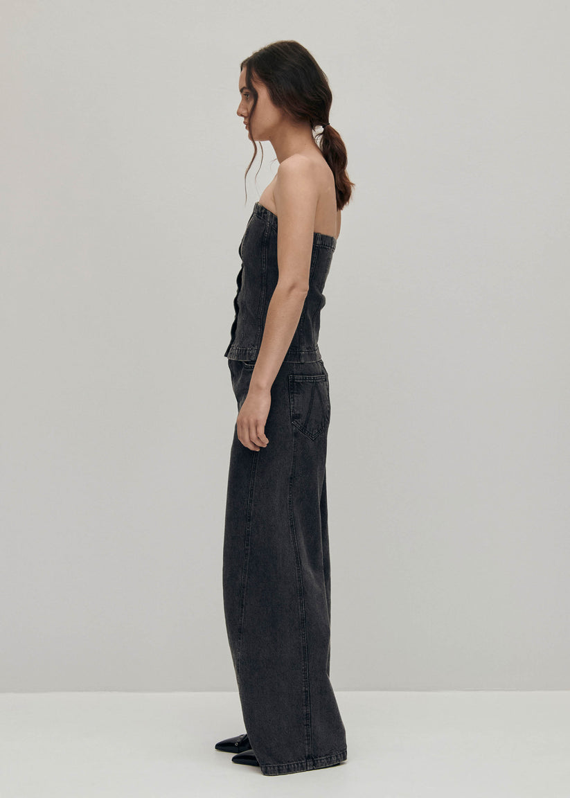 Alohas Troyes Top Vaquero Negro Venta caliente