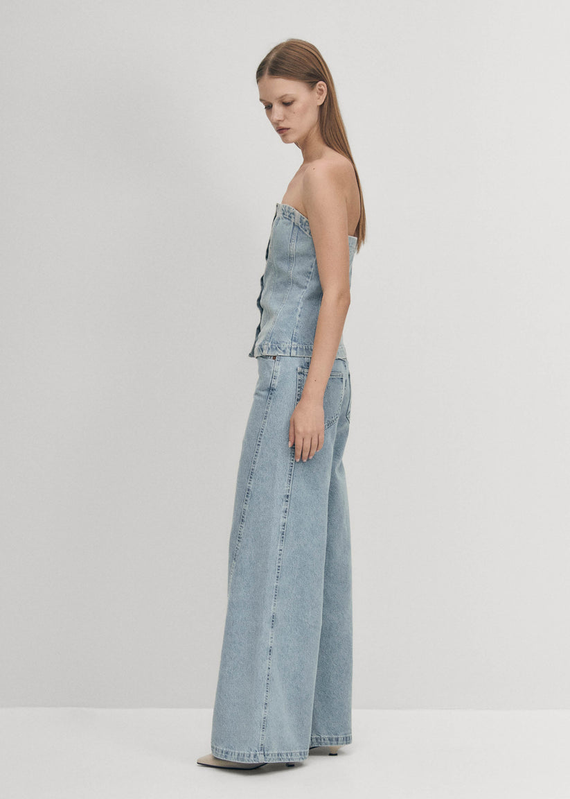 Alohas Troyes Top Vaquero Azul En oferta