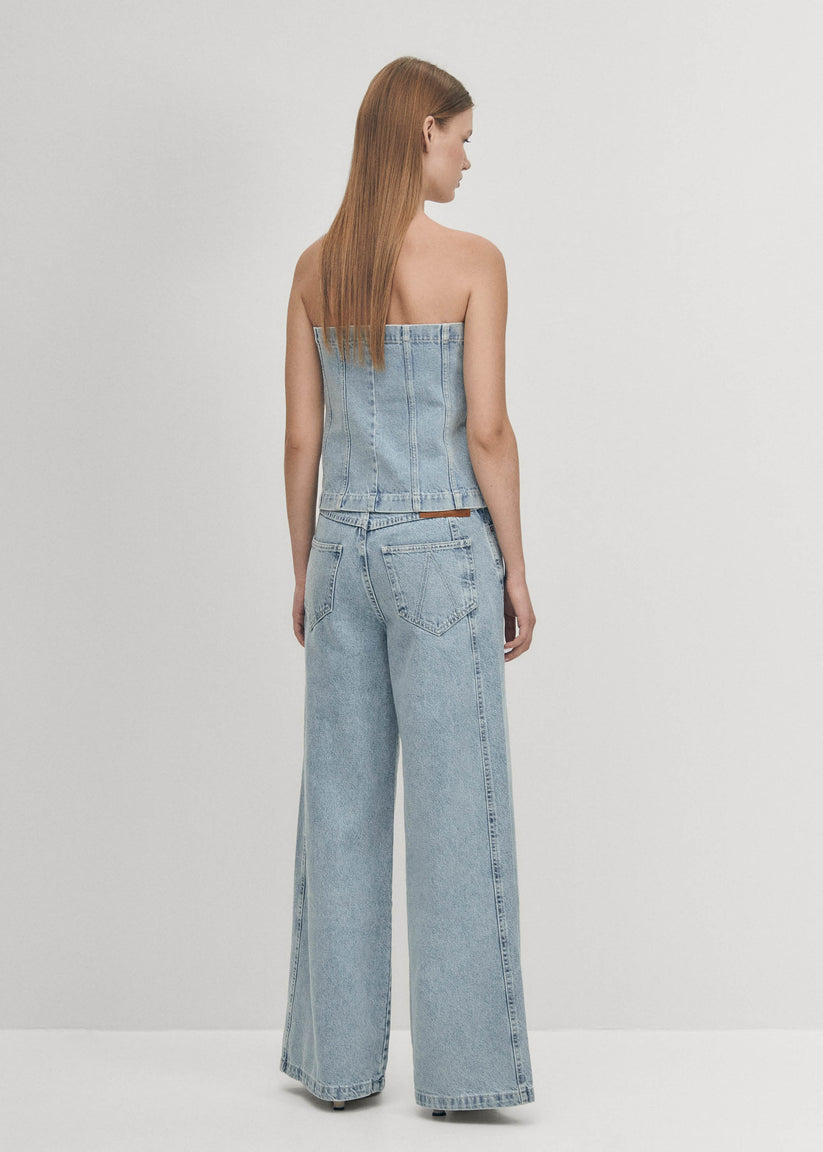 Alohas Troyes Top Vaquero Azul En oferta