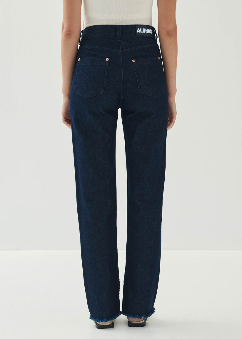 Alohas Kansas Indigo Denim Trousers Tienda