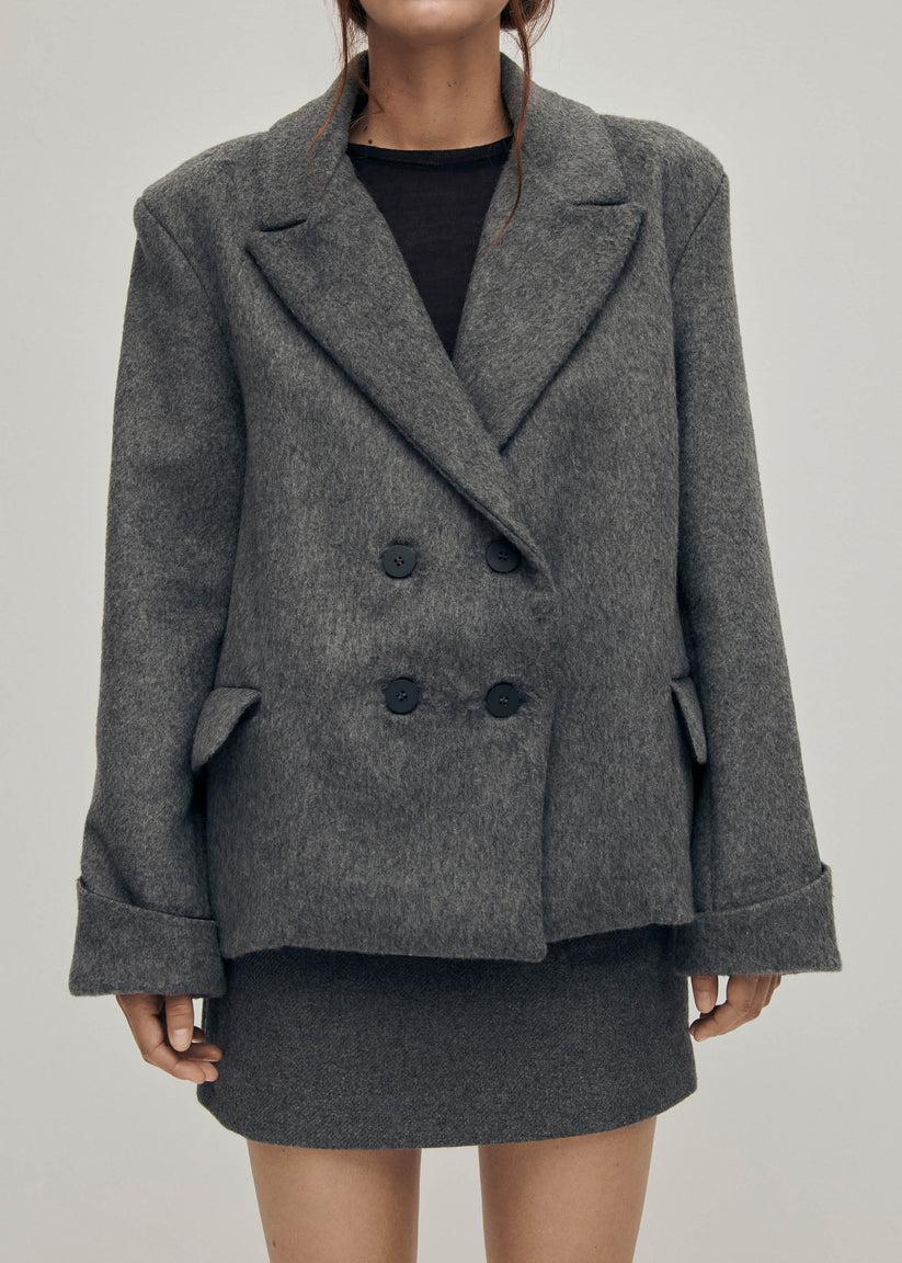 Alohas Mei Chaqueta de Lana Gris Envío gratis