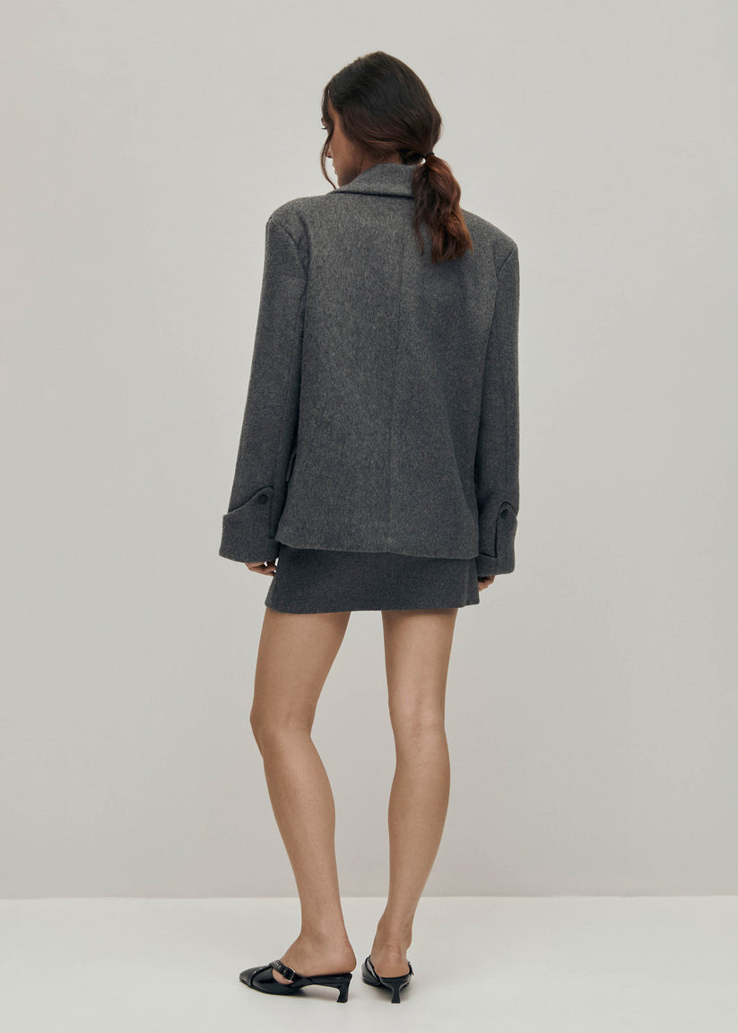 Alohas Mei Chaqueta de Lana Gris Envío gratis