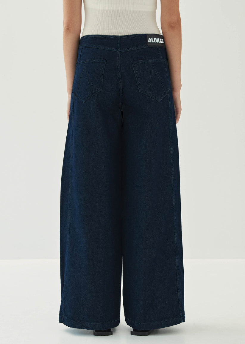 Alohas Magda Indigo Denim Trousers Últimos 3 días