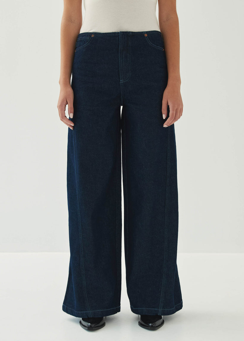 Alohas Magda Indigo Denim Trousers Últimos 3 días