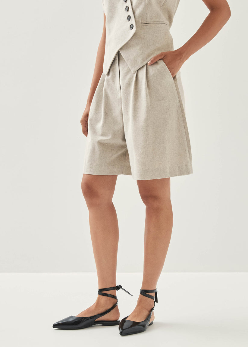 Alohas Niselle Cream Shorts Ahorra y exporta