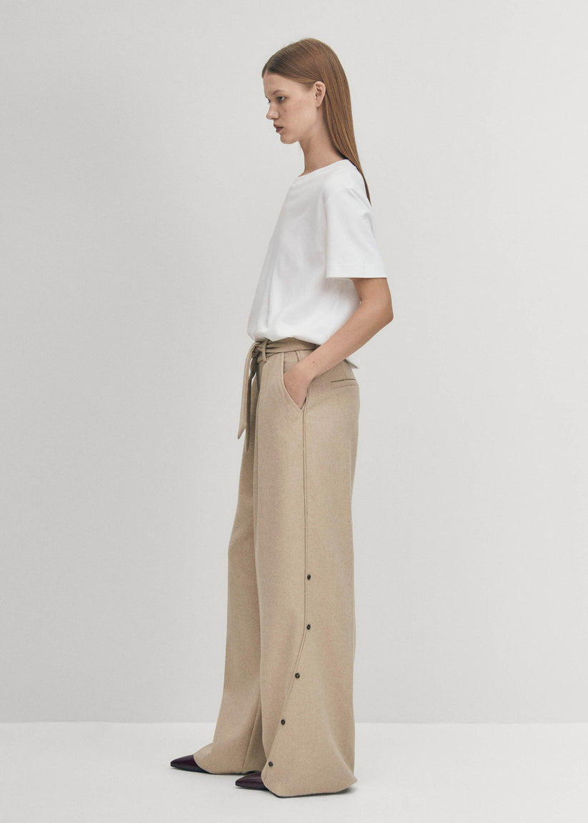 Alohas Abbie Pantalones Beige Libre de impuestos