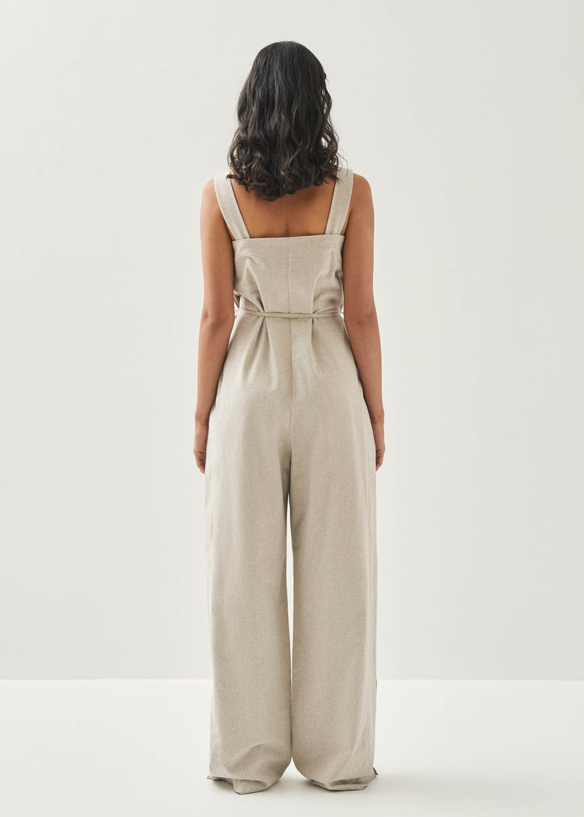 Alohas Inguer Cream Jumpsuit Oferta exclusiva