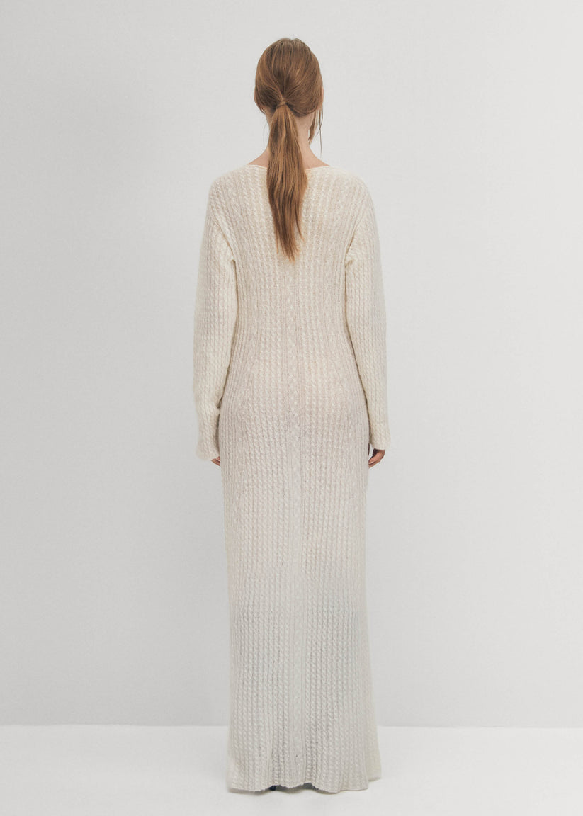 Alohas Triza Vestido Color Crema Ofertas especiales