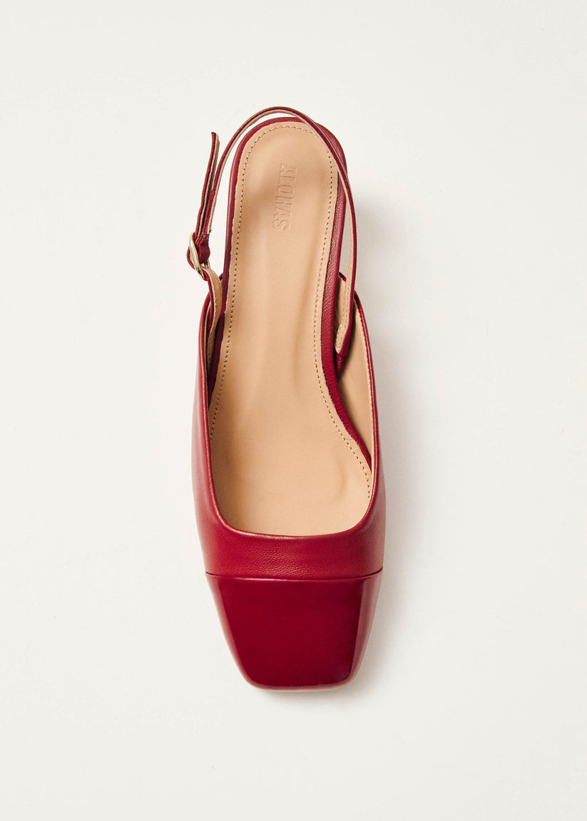 Alohas Lindy Bliss Tacones de Cuero Rojo Ofertas especiales