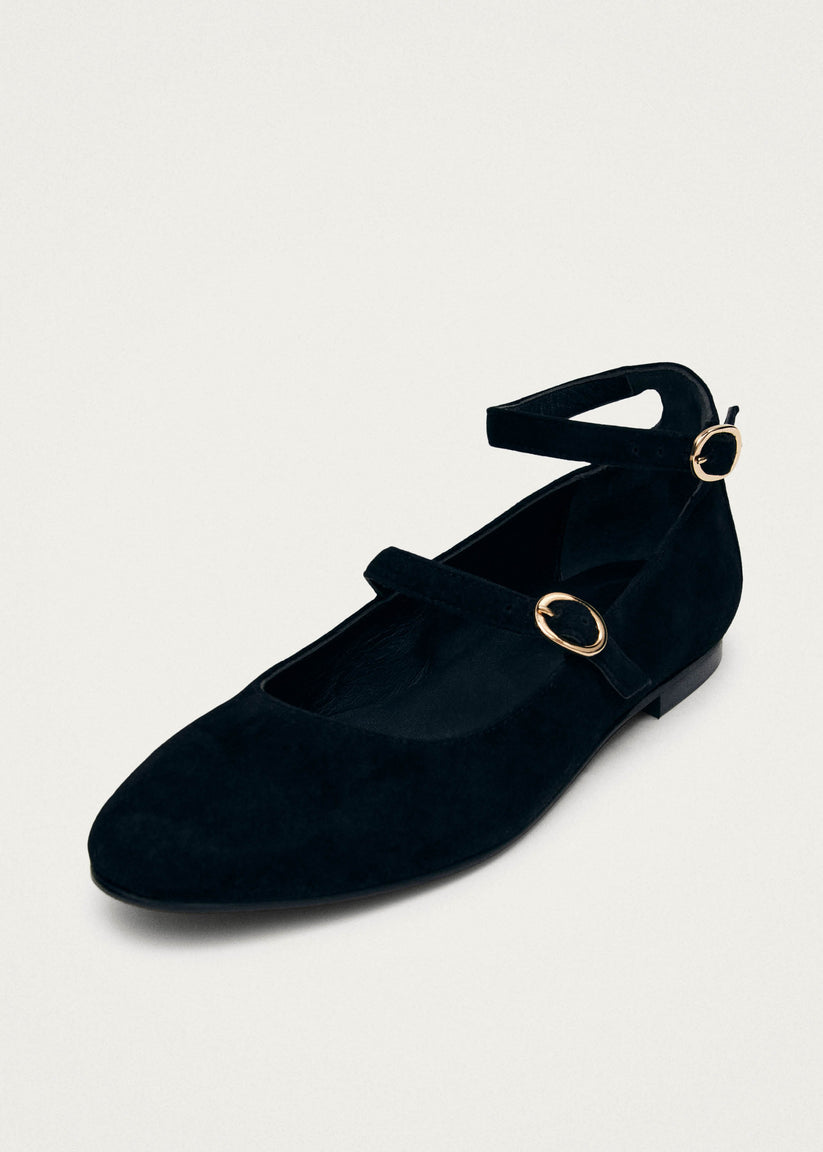 Alohas Evelyn Bailarinas Mary-Jane de Ante Negro Grandes ahorros