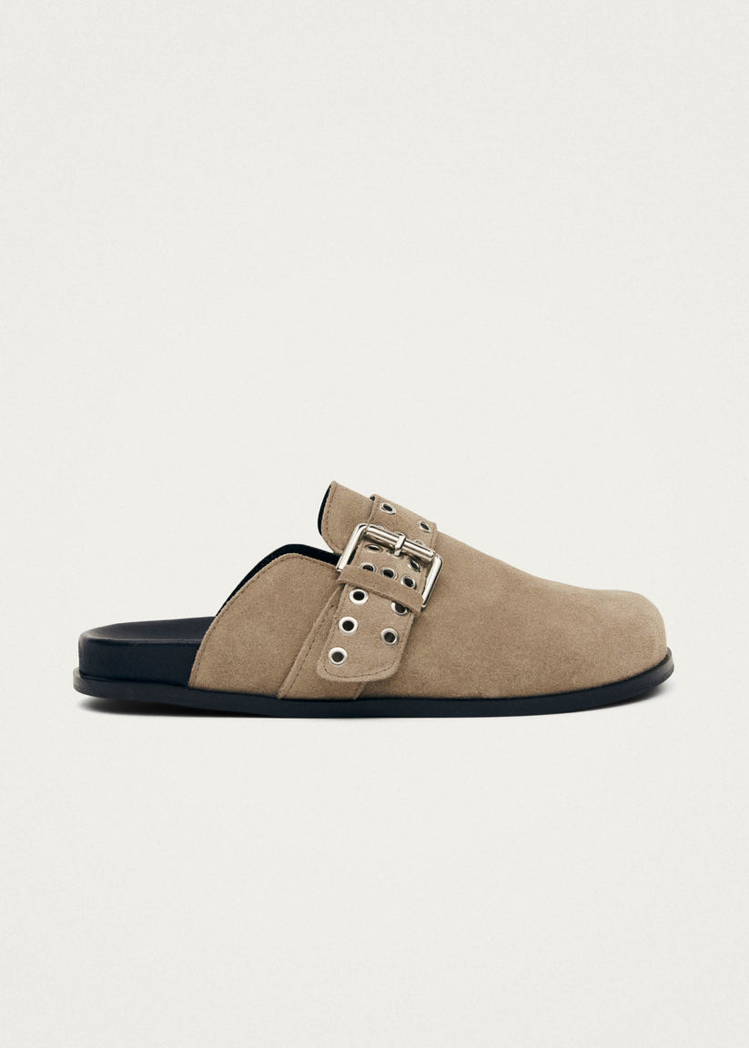 Alohas Halia Zuecos de Cuero Beige