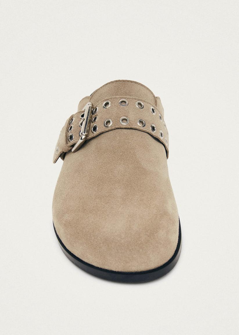 Alohas Halia Zuecos de Cuero Beige Outlet