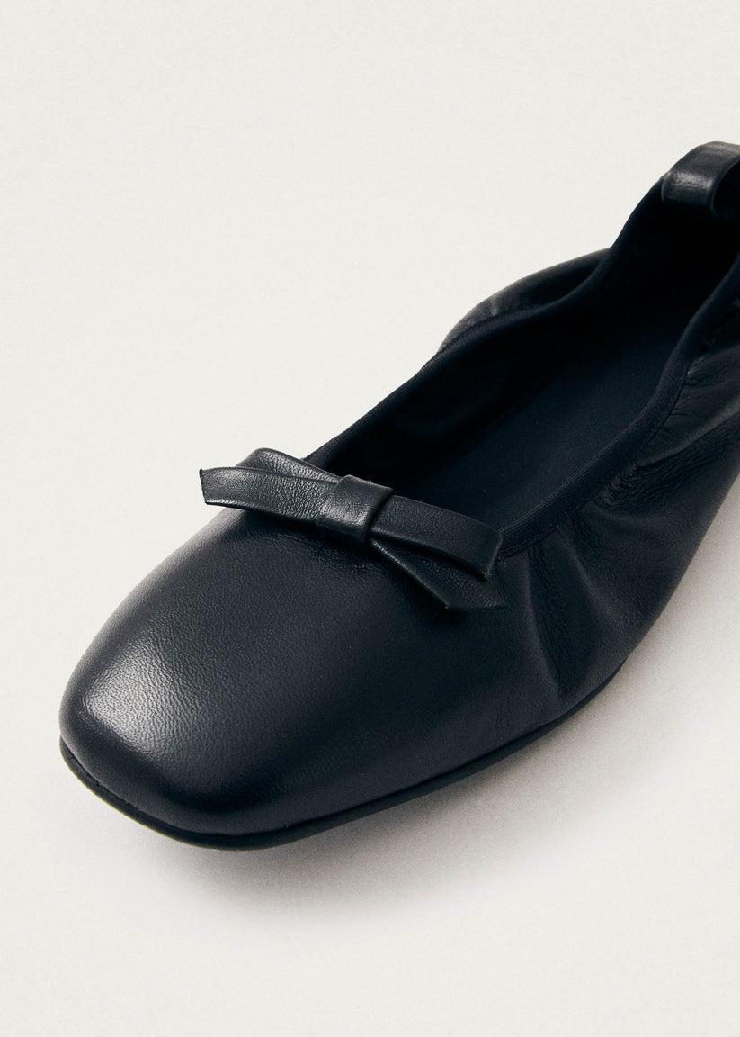 Alohas Freya Bailarinas de Cuero Negro En oferta