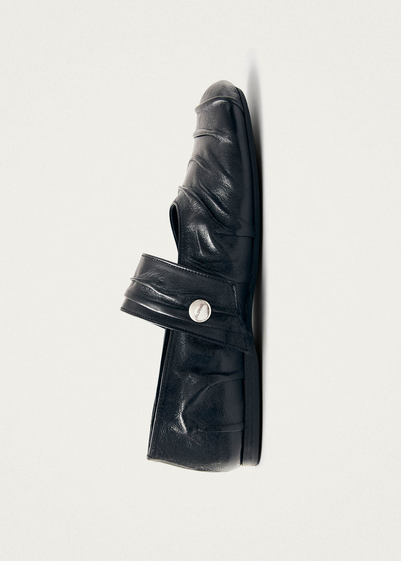 Alohas Shay Bailarinas de Cuero Negro Descuento