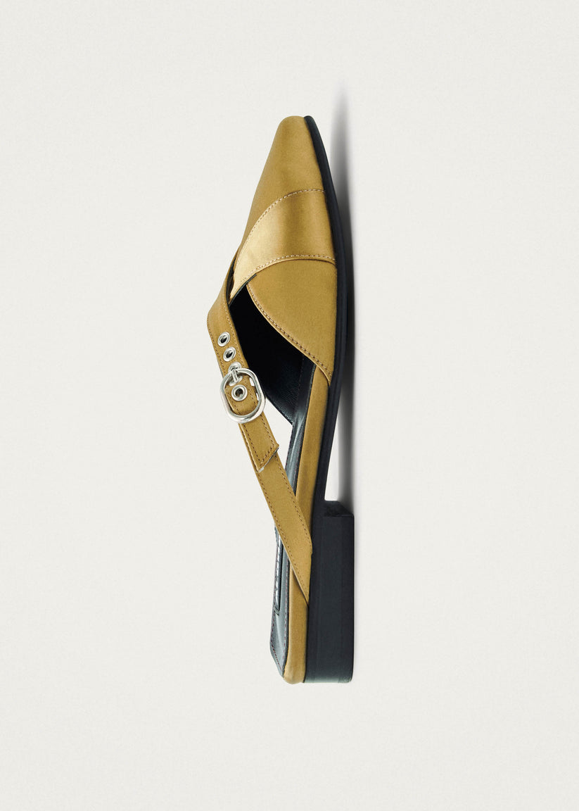 Alohas Adria Silky Mules Dorados Tienda