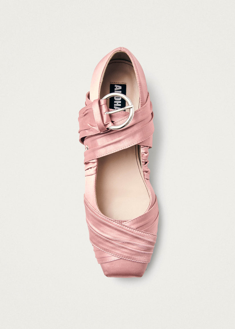 Alohas Volant Silky Bailarinas Color Rosa Tienda
