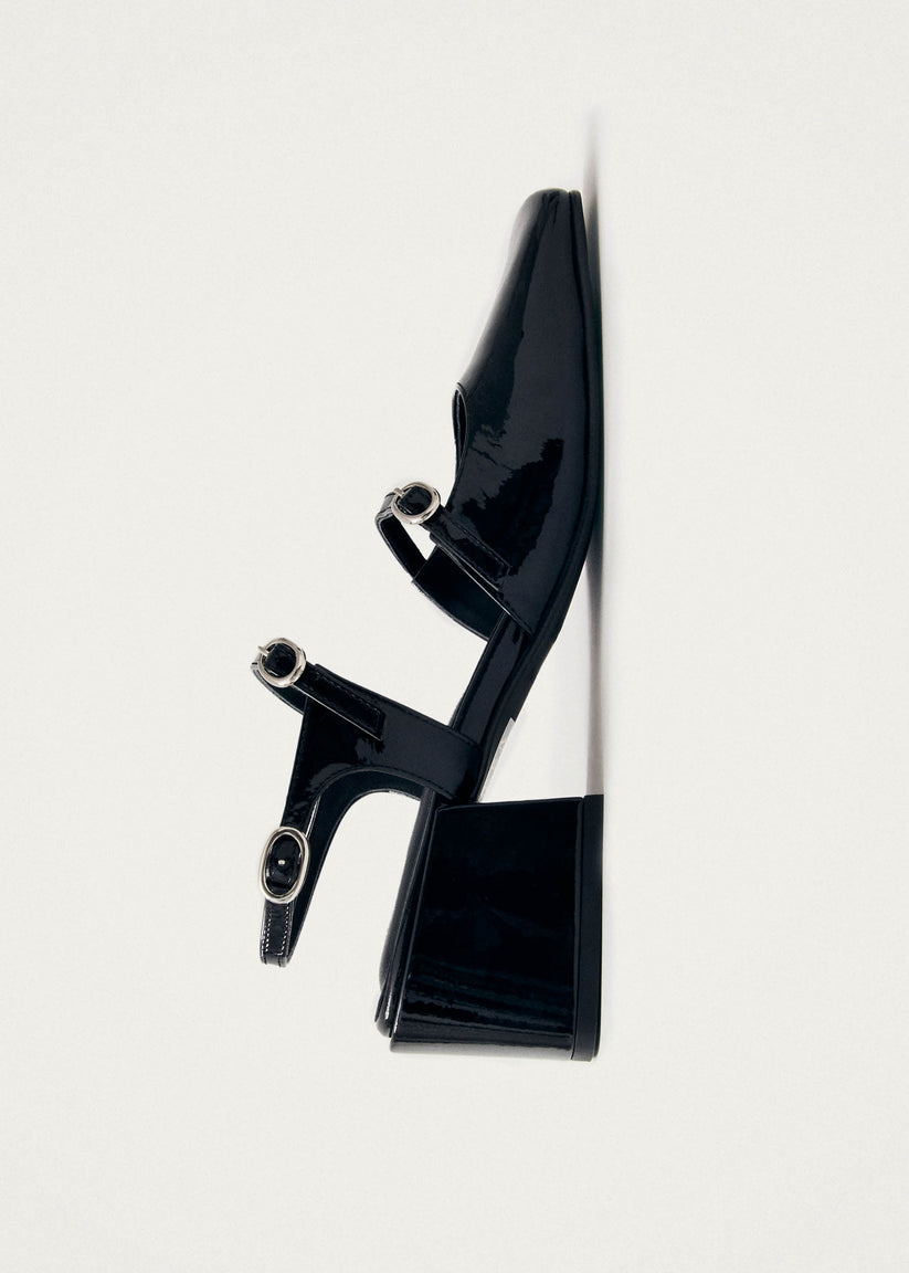 Alohas Withnee Onix Tacones de Cuero Negro Grandes descuentos