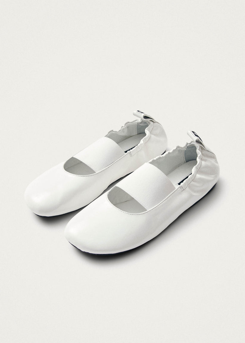 Alohas Sutton Onix Bailarinas de Cuero Blancas Grandes ahorros
