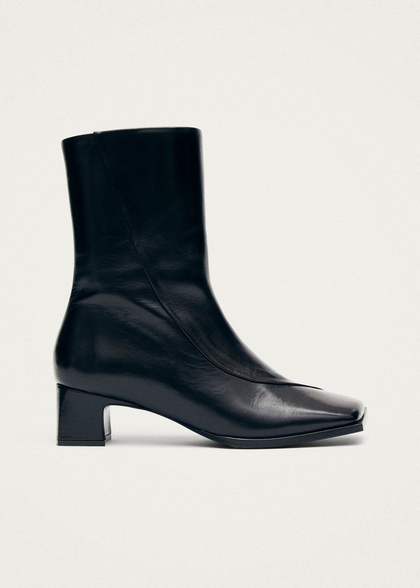 Alohas Chantal Botines de Cuero Negro